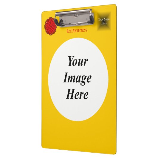 Sjabloon van Red Flower Ribbon door Kenneth Yoncic Klembord (Links)