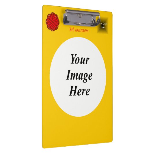 Sjabloon van Red Flower Ribbon door Kenneth Yoncic Klembord (Rechts)