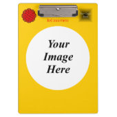 Sjabloon van Red Flower Ribbon door Kenneth Yoncic Klembord (Voorkant)