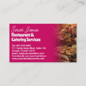 Sjabloon van restaurants die catering Café Food Afsprakenkaartje (Voorkant)