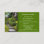 Sjabloon van ruimtesamenachting schoonheidscadeaub kortingskaartje (Achterkant)