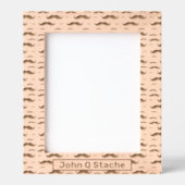 Sjabloon van snor naam gegraveerde lijstjes (Voorkant)