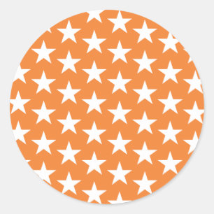 Sjabloon van sterren 23 ronde sticker