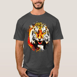 Sjabloon van tijger hoofd Modern Elegant Trendy T-shirt