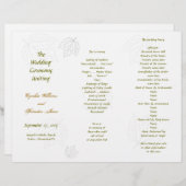 Sjabloon van tri-Fold Divided Program Herfst wegge (Voorkant / Achterkant)