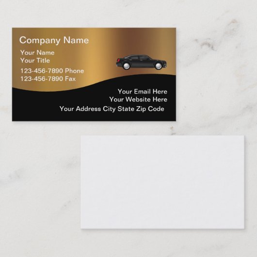 Sjabloon van Visitekaartjes (Voorkant / Achterkant)