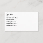 Sjabloon van Visitekaartjes van het thema "Cool Au (Achterkant)