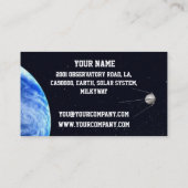 sjabloon van visitekaartjes voor de lucht- en ruim (Achterkant)