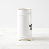 Sjabloon van wilde zwijnen met tussen Bierpul (Center)