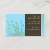 Sjabloon van zakenkaarten, onkruid visitekaartje (Achterkant)