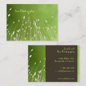 Sjabloon van zakenkaarten, tarwegras visitekaartje (Voorkant / Achterkant)
