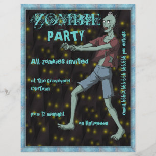 Sjabloon van Zombie Party voor