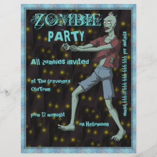 Sjabloon van Zombie Party voor