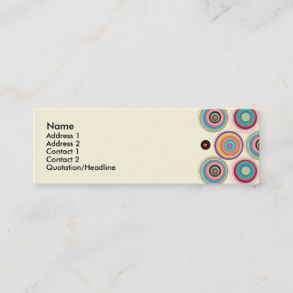 Sjabloon verbindingshartsprofielkaart mini visitekaartje