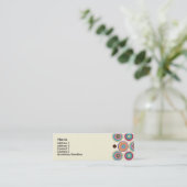 Sjabloon verbindingshartsprofielkaart mini visitekaartje (Staand voorkant)