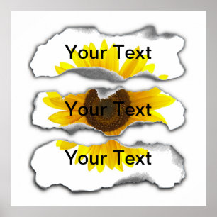 Sjabloon verbrand papier -  poster