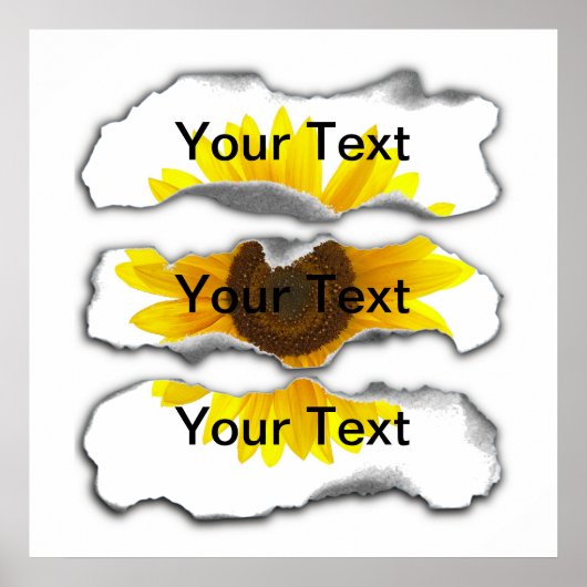 Sjabloon verbrand papier -  poster (Voorkant)