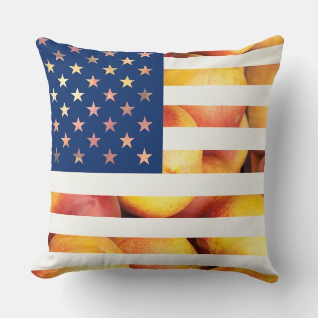 Sjabloon Verenigde Staten van Amerika Nectarine Fl Kussen (Voorkant)