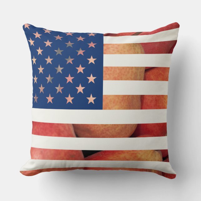 Sjabloon Verenigde Staten van Amerika Pars Flag Kussen (Voorkant)