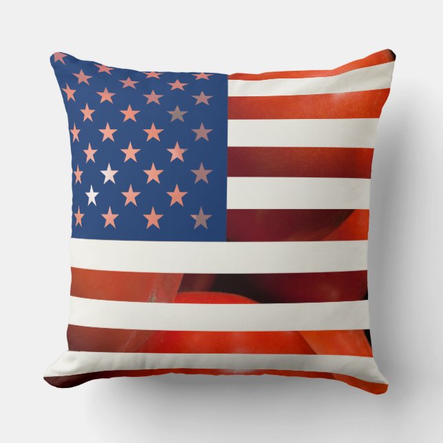 Sjabloon Verenigde Staten van Amerika - Tomatenvla Kussen (Voorkant)