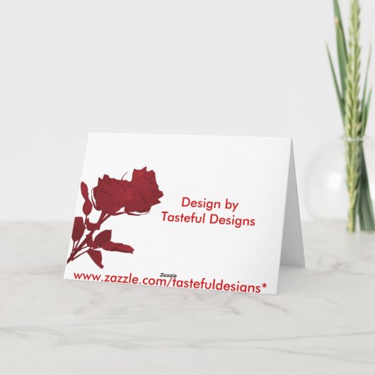 Sjabloon verloving Aankondiging kaart (Achterkant)