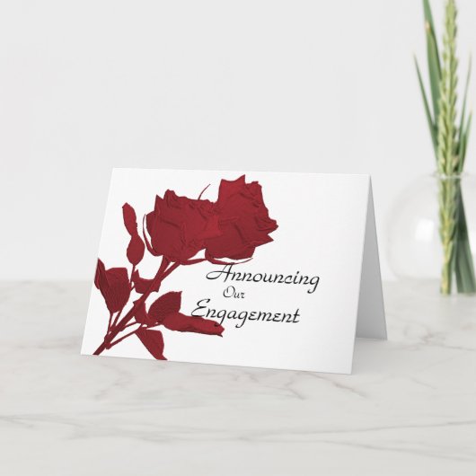 Sjabloon verloving Aankondiging kaart (Voorkant)