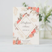 sjabloon verloving uitnodiging (Staand voorkant)