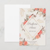 sjabloon verloving uitnodiging (Voorkant / Achterkant)