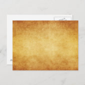 Sjabloon  verouderd perkamentpapier blanco briefkaart (Voorkant / Achterkant)