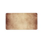 Sjabloon  verouderd perkamentpapier blanco etiket (Voorkant)