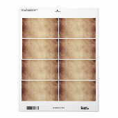 Sjabloon verouderd perkamentpapier blanco etiket (Full Sheet)