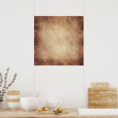 Sjabloon verouderd perkamentpapier blanco poster (Keuken)