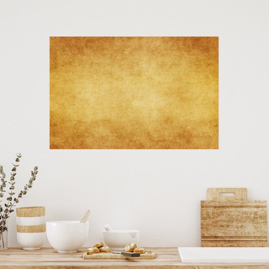 Sjabloon  verouderd perkamentpapier blanco poster (Keuken)