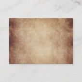 Sjabloon  verouderd perkamentpapier blanco visitekaartje (Voorkant)