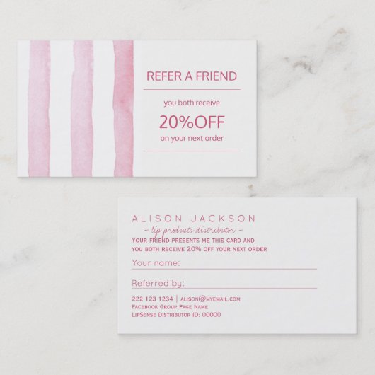 Sjabloon verwijzing van producten van de distribut (Voorkant / Achterkant)