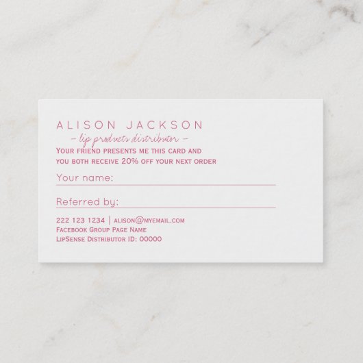 Sjabloon verwijzing van producten van de distribut (Achterkant)