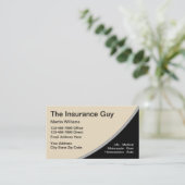 Sjabloon verzekeringsdiensten visitekaartje (Staand voorkant)