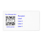 Sjabloon Verzendlabel generiek 1 (Voorkant)