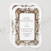  Sjabloon Victoriaans ERA Wedding Invitting Kaart (Voorkant / Achterkant)