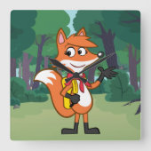 sjabloon vierkante klok (Voorkant)