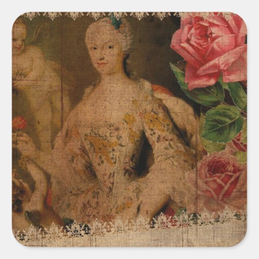 Sjabloon Vierkante Sticker (Voorkant)