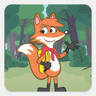 sjabloon vierkante sticker