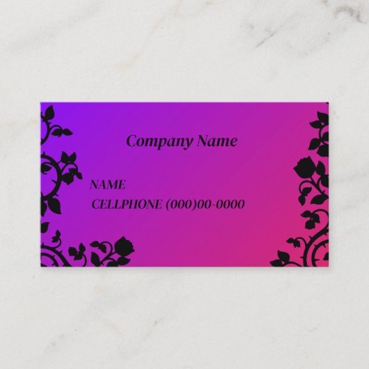 SJABLOON VISITEKAARTJE (Voorkant)