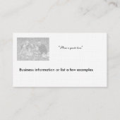 Sjabloon - visitekaartje (Achterkant)