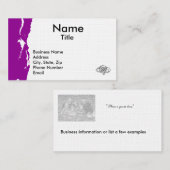 Sjabloon - visitekaartje (Voorkant / Achterkant)