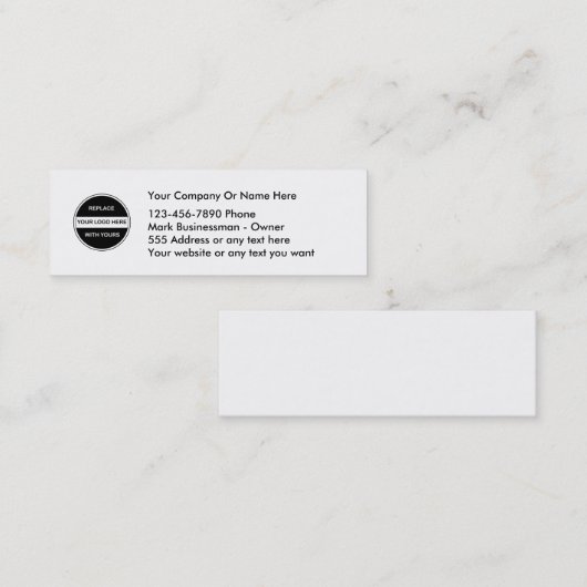 sjabloon visitekaartje Logo (Voorkant / Achterkant)