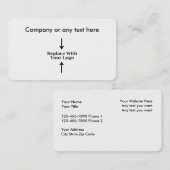 sjabloon visitekaartje Logo (Voorkant / Achterkant)