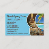 Sjabloon Visitekaartje reisagent (Voorkant)