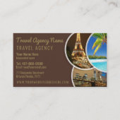 Sjabloon Visitekaartje reisagent (Voorkant)
