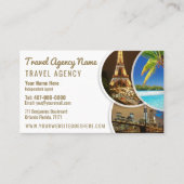 Sjabloon Visitekaartje reisagent (Voorkant)